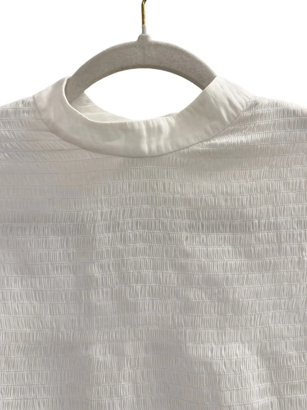 RAMY BROOK Justine Smocked Bell Long Sleeve Blouse White Size Small - Picture 6 of 13